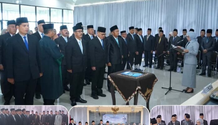 Bupati Way Kanan Lantik Pejabat Pimpinan Tinggi Pratama dan Jabatan Fungsional di Lingkungan Pemerintah Kabupaten Way Kanan