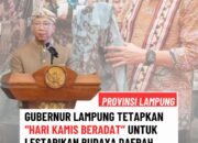 Gubernur Lampung Tetapkan “Hari Kamis Beradat” untuk Lestarikan Budaya Daerah