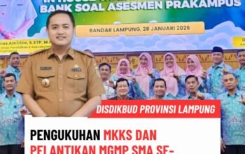 Pengukuhan MKKS dan Pelantikan MGMP SMA Se-Provinsi Lampung Digelar di UTI