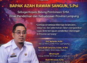 MKKS SMA Provinsi Lampung Ucapkan Selamat dan Sukses kepada Azah Rawan Sangun sebagai Kepala Bidang Pembinaan SMA