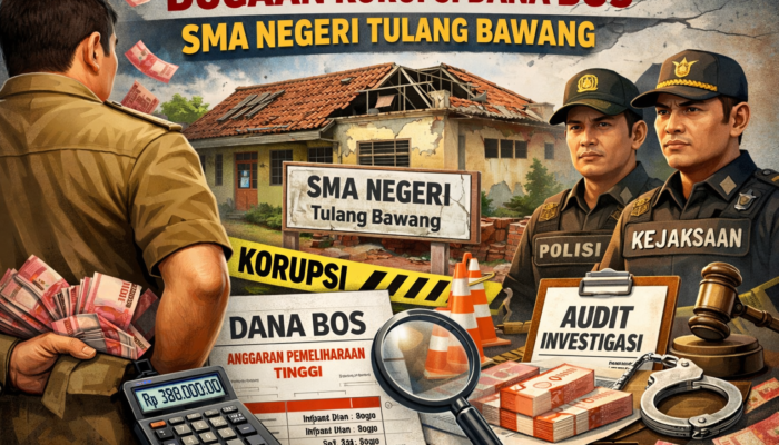DANA BOS DIDUGA DIBANCAR OKNUM, POLA PEMELIHARAAN SMA NEGERI DI TULANG BAWANG TERKUAK