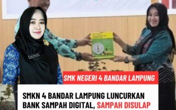 SMKN 4 Bandar Lampung Luncurkan Bank Sampah Digital, Sampah Disulap Jadi Rupiah dan Karya Bernilai