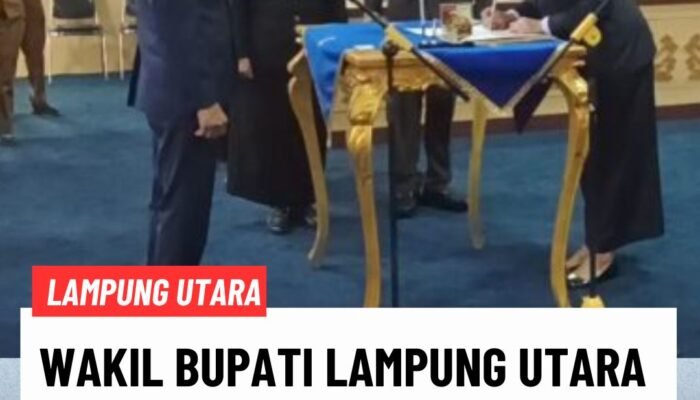 Wakil Bupati Lampung Utara Resmi Melantik Tiga Pejabat Pimpinan Tinggi Pratama