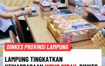 Lampung Tingkatkan Kewaspadaan Virus Nipah, Dinkes Gelar Koordinasi Darurat