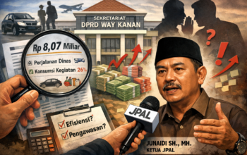 Anggaran Operasional DPRD Way Kanan 2026 Disorot, JPAL Dorong Pengawasan Publik Demi Cegah Pemborosan