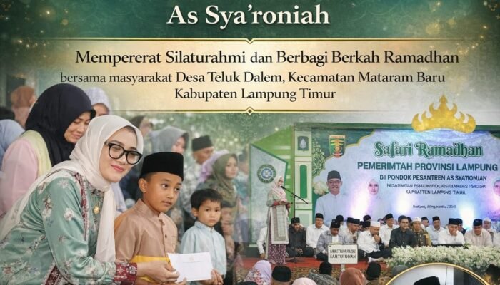 Safari Ramadhan di Lampung Timur, Kepala Bapenda Lampung Dampingi Wagub Jihan Berikan Santunan untuk Yatim dan Dhuafa