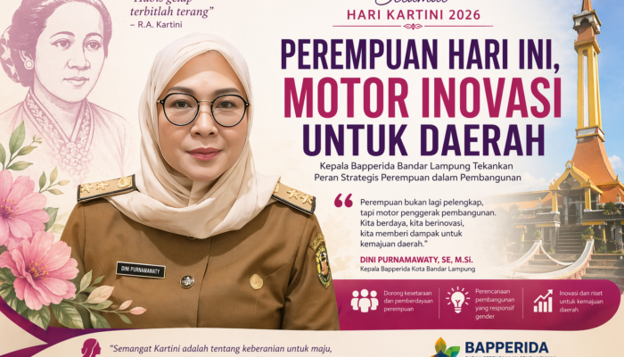 Hari Kartini 2026, Kepala Bapperida Bandar Lampung: Perempuan Harus Jadi Motor Inovasi Daerah